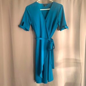 Banana Republic Dark Teal wrap dress